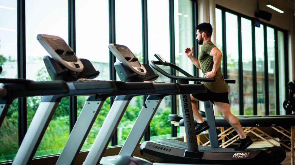 cardio workout on the treadmill